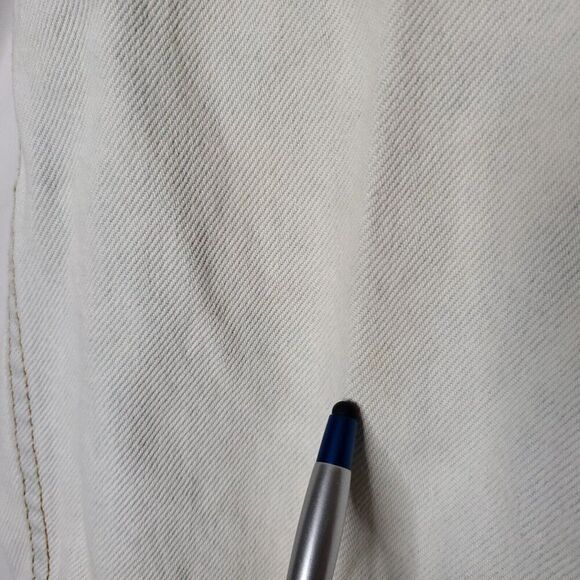 Vintage 80s Womens Levi Jeans 6 SEE High Waisted White Washed Blue Tapered Legs - Picture 4 of 8